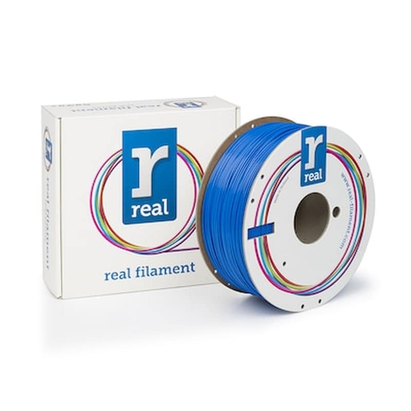 REAL FILAMENTS Real Abs - Blue 3d Printer Filament - Spool Of 1kg - 1.75mm (refabsblue1000mm175)