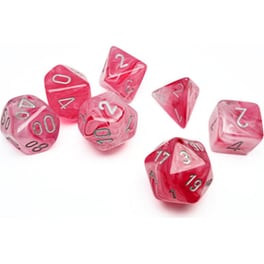Σετ Ζάρια Chessex Translucent Mini hedral - Ροζ