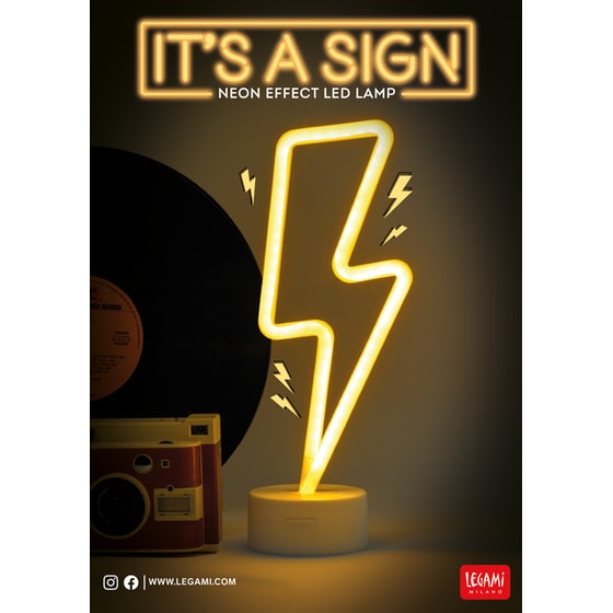 Φωτιστικό Legami It's A Sign Neon Effect Led Flash - Κίτρινο image 3