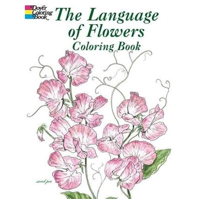 The Language of Flowers Coloring Book 1864276