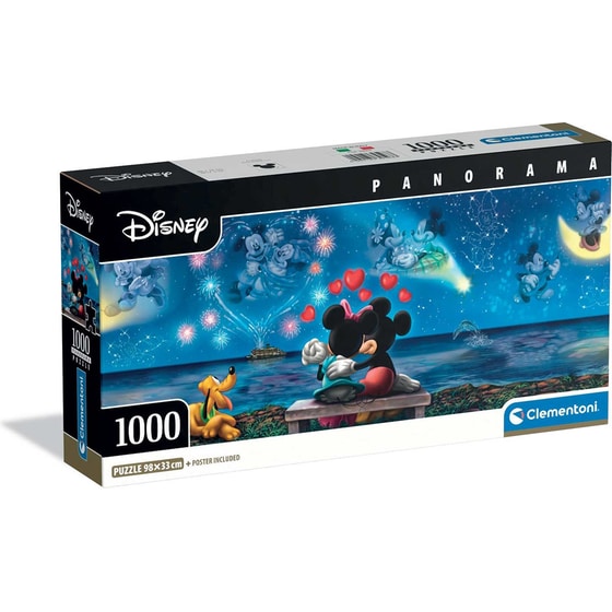 Παζλ Clementoni Panorama High Quality Collection Disney Mickey & Minnie (1000 Κομμάτια) image 0