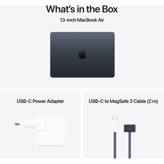Apple MacBook Air with M4 Chip 13.6"QHD (Apple M4/16GB/256GB SSD/MacOS) Midnight image 9