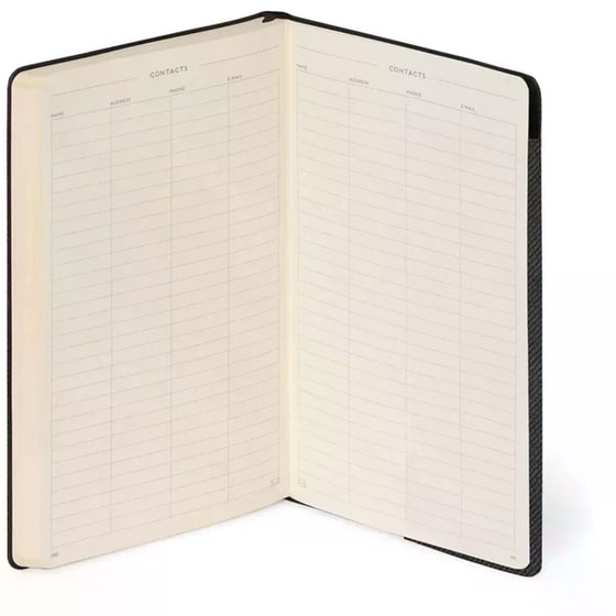 Σημειωματάριο Legami Ριγέ Large Deep Graphite image 5