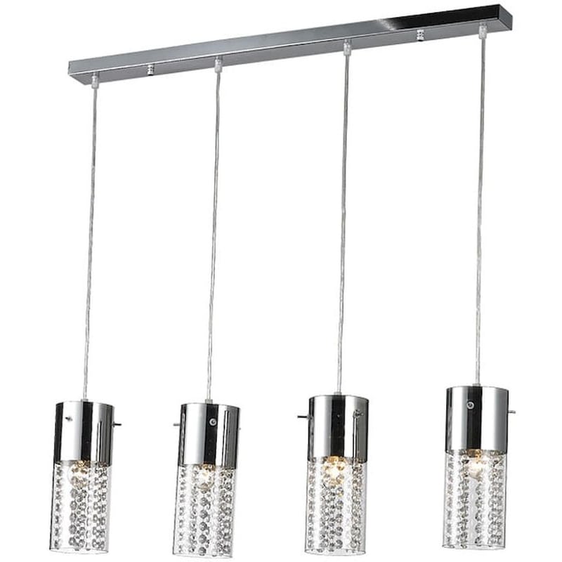 Φωτιστικό Οροφής Πολύφωτο Aca Mia Dla6834 Μεταλλικό - Ασημί