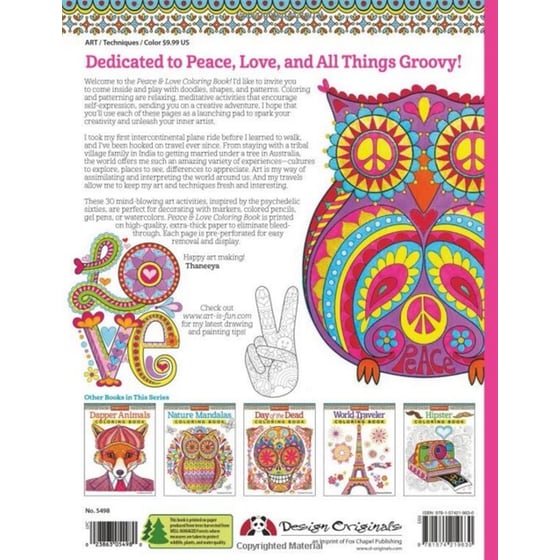 Peace & Love Coloring Book image 1