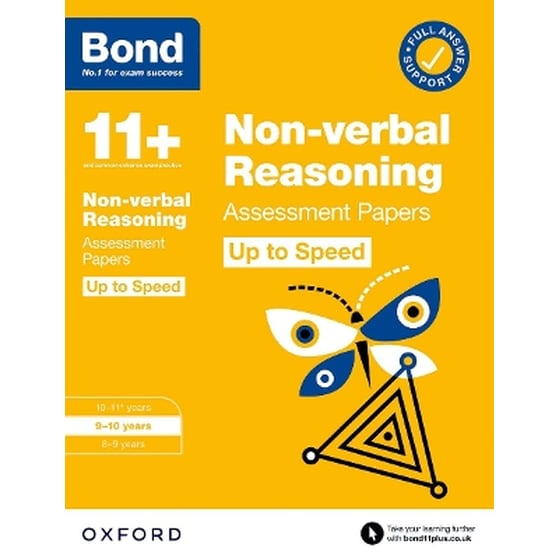 Bond 11+: Bond 11+ Non-verbal Reasoning Up to Speed Assessment Papers with Answer Support 9-10 Years image 0