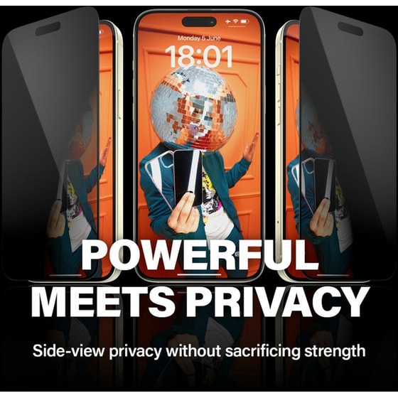 Προστατευτικό οθόνης Apple iPhone 15 Plus - PanzerGlass Privacy Screen Protector Ultra-Wide Fit with EasyAligner image 4