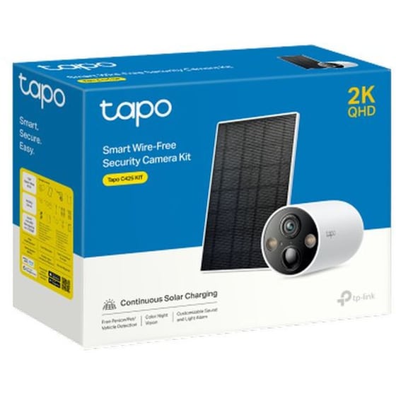 Ασύρματη IP Camera TP-LINK Tapo C425 KIT 2K Bullet με Ηλιακό πάνελ image 2