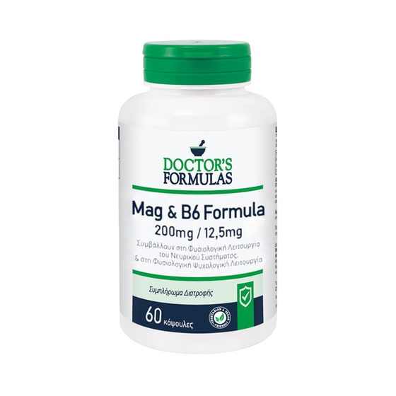 Μέταλλα Doctor's Formulas Mag And B6 Formula - 60 κάψουλες image 0