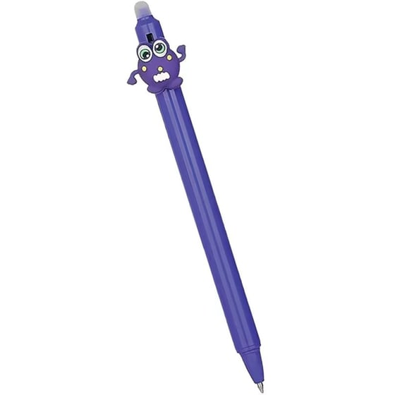 Στυλό Gel GIM Erasable Happy Life Purple Monster image 0