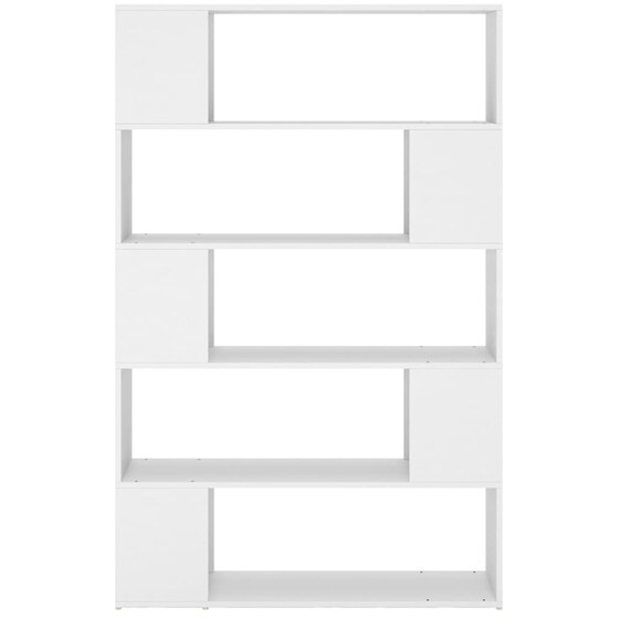 Βιβλιοθήκη VidaXL από Μοριοσανίδα 100x24x155 cm - Λευκό image 3