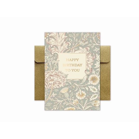 Ευχετήρια Κάρτα GNF Γενεθλίων Μπλε Λουλούδια image 0