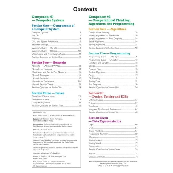 GCSE Computer Science OCR Revision Guide - for assessments in 2021 image 1