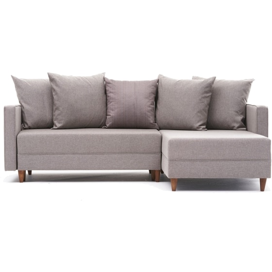 Γωνιακός Καναπές 24Mall Angolo 215x80 cm - Μπεζ image 0