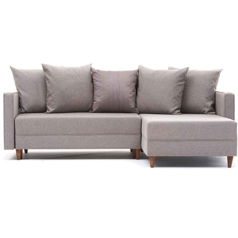 24MALL Γωνιακός Καναπές 24Mall Angolo 215x80 cm - Μπεζ