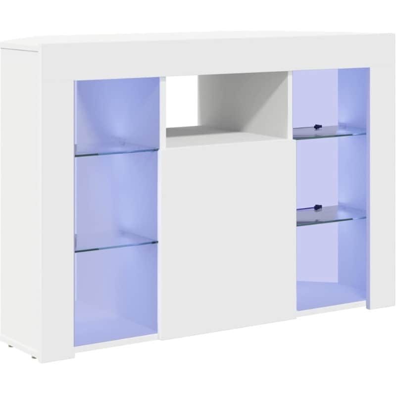 Έπιπλο Τηλεόρασης VidaXL Γωνιακό με LED 100 x 40 x 68 cm - Λευκό