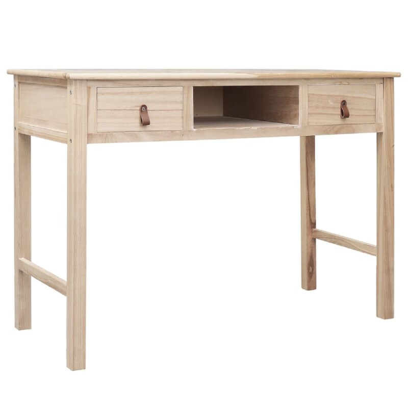 Γραφείο με Συρτάρια VidaXL από Ξύλο 110x45cm - Φυσικό