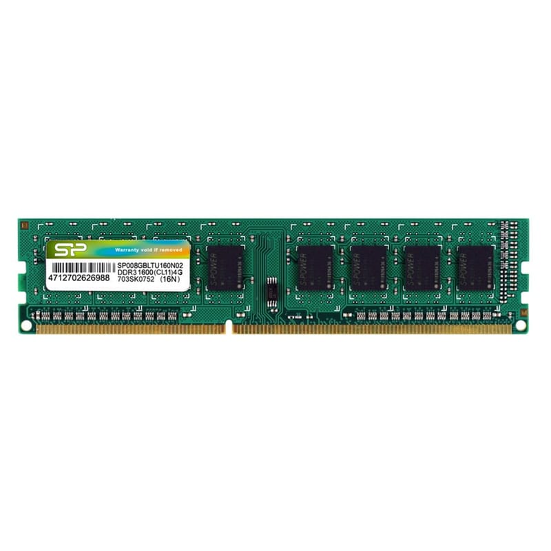 SILICON POWER Μνήμη Ram Silicon Power SP008GBLTU160N02 DDR3 8GB 1600MHz για Desktop