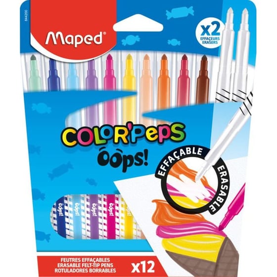 Μαρκαδόροι Maped Erasable Oops 3.6 mm (12 Τεμάχια) image 0