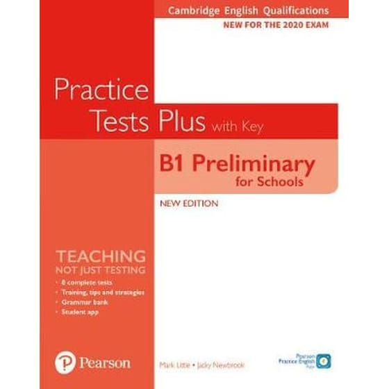 Cambridge English Qualifications- B1 Preliminary for Schools Practice Tests Plus Student's Book with key image 0