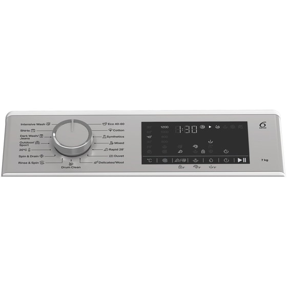 WHIRLPOOL TW721DSFCEE 7 kg 1.200 Στροφές Λευκό Πλυντήριο Ρούχων image 7