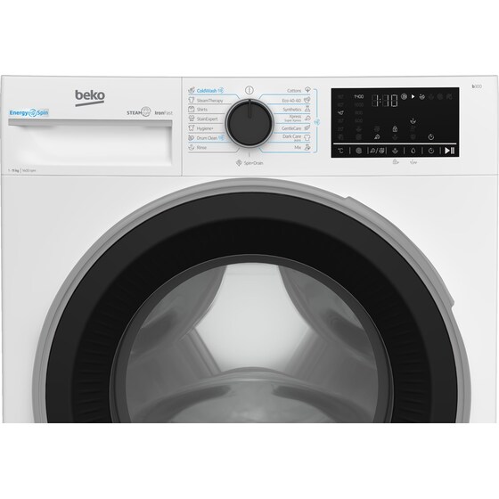 BEKO B3WFT411415WB ES 11 kg 1.400 Στροφές Λευκό Πλυντήριο Ρούχων image 3