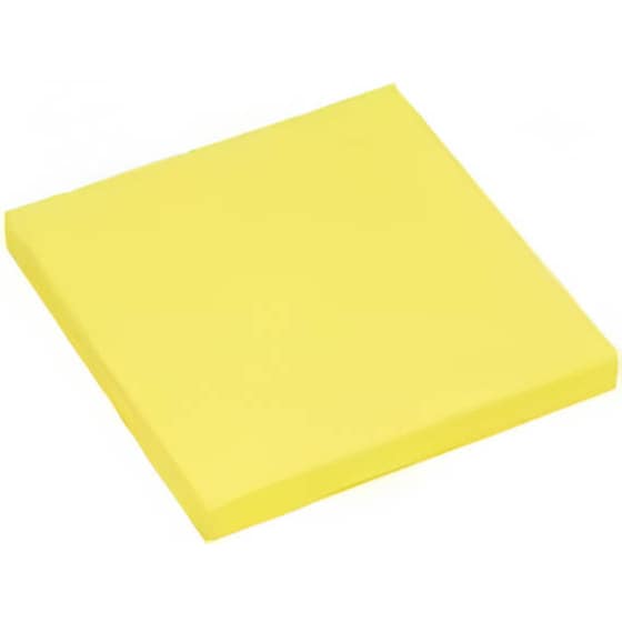 Κύβος Σημειώσεων Office Log 76x76 mm Κίτρινο Neon (80 Φύλλων - 1 Τεμάχιο) image 1
