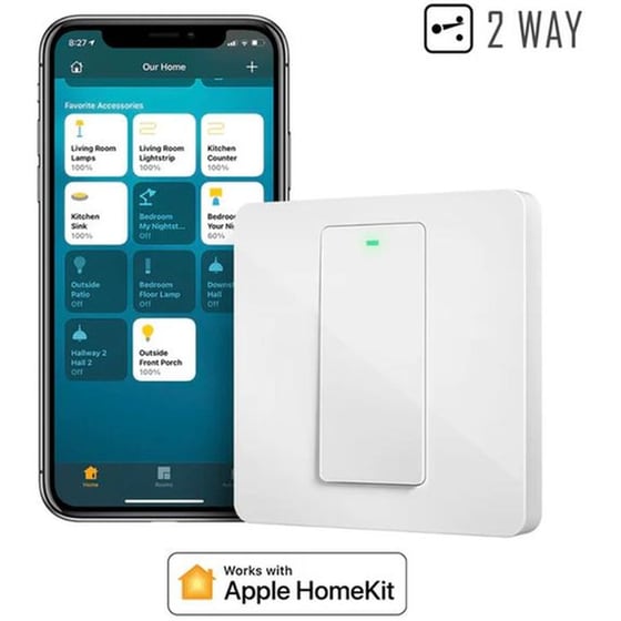 Έξυπνος διακόπτης τοίχου Meross MSS550XHK-EU με Wi-Fi image 0