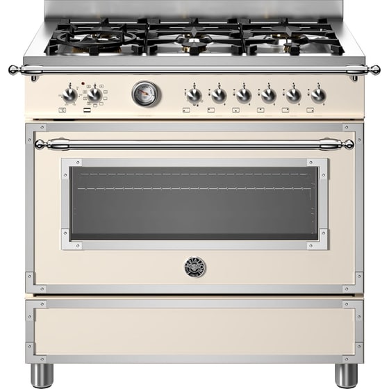 BERTAZZONI HER96L1EAVT 86 Lt Μπεζ Κουζίνα Μεικτή Αερίου image 0