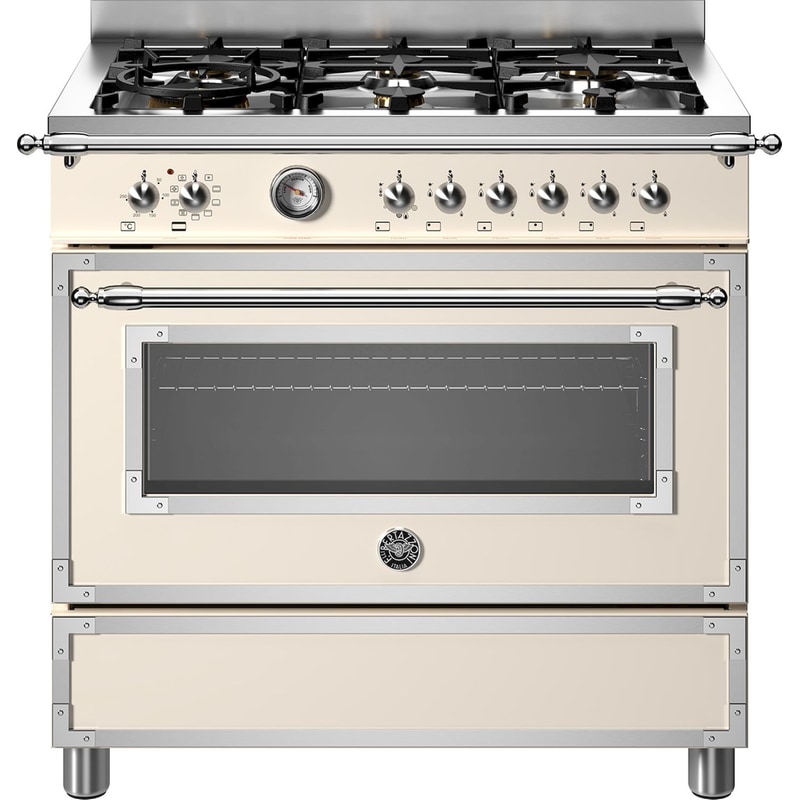 BERTAZZONI BERTAZZONI HER96L1EAVT 86 Lt Μπεζ Κουζίνα Μεικτή Αερίου