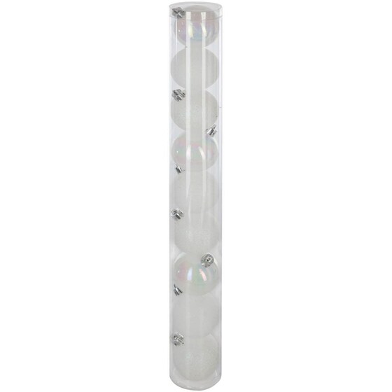 Σετ Χριστουγεννιάτικα Spitishop Στολίδια A-s White 144820bl Πλαστικό 9 Τμχ - Μπάλα image 0