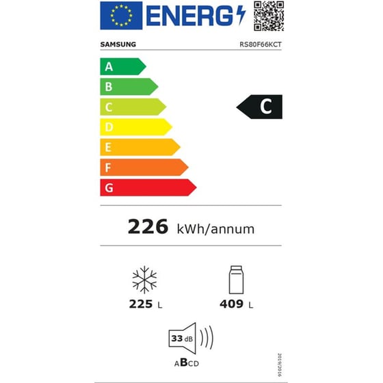 SAMSUNG RS80F66KCTEF Bespoke No Frost 634 Lt Inox Ψυγείο Ντουλάπα image 14