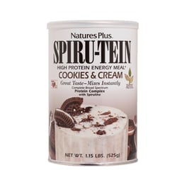 Πρωτεΐνη Natures Plus Spiru Tein Cookies & Cream - 525gr