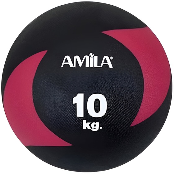 Μπάλα Wall Amila Κατάλληλη για Ενδυνάμωση 10 kg 27 cm από PVC - Μαύρο image 0