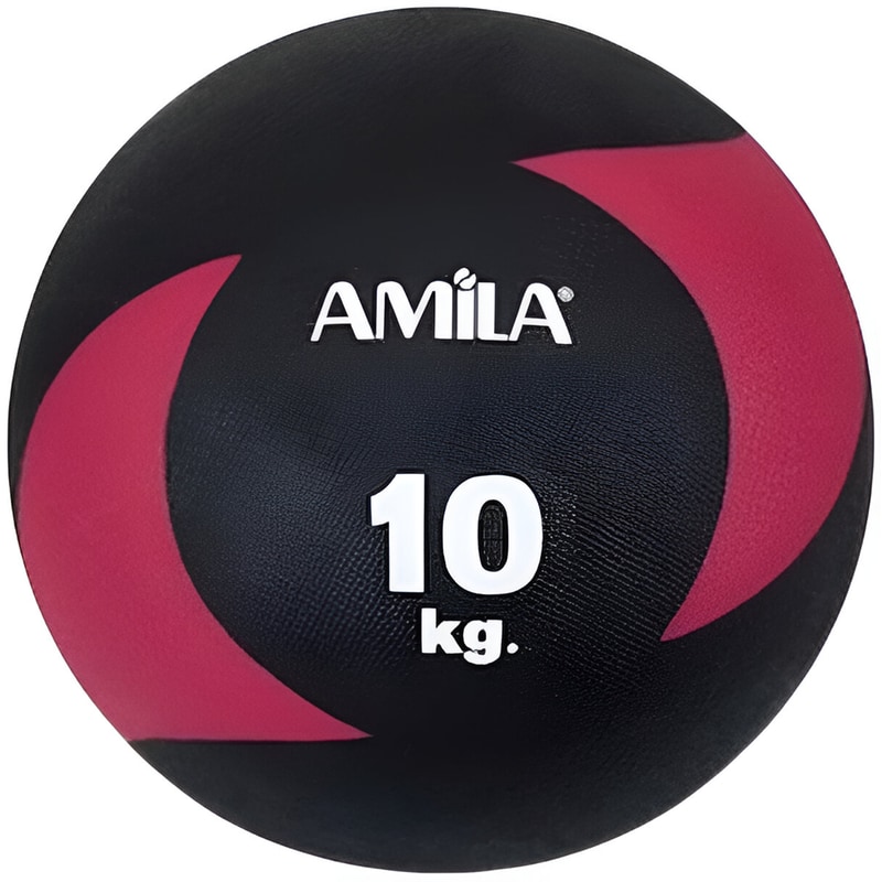 AMILA Μπάλα Wall Amila Κατάλληλη για Ενδυνάμωση 10 kg 27 cm από PVC - Μαύρο