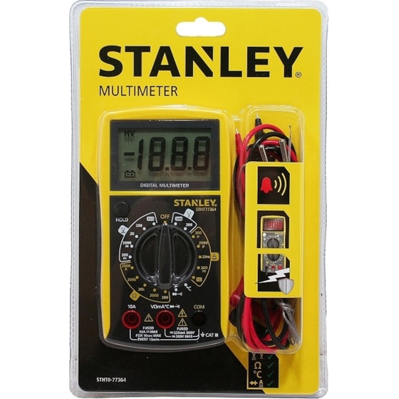 Ψηφιακό Πολύμετρο STANLEY STHT0-77364 Τάσης, Έντασης και Αντίστασης Κίτρινο image 2