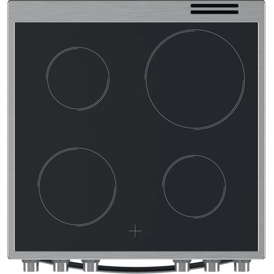 INDESIT IS67V5KCX/E 69 Lt - Inox Ηλεκτρική Κουζίνα Κεραμική image 2