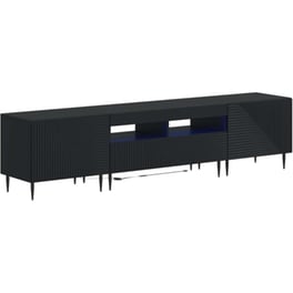 Έπιπλο Τηλεόρασης VidaXL με LED 3 τμχ 178 x 35 x 43 cm - Μαύρο