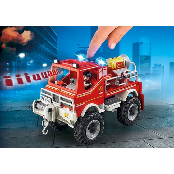 PLAYMOBIL® Action Heroes Όχημα Πυροσβεστική με Τροχαλία Ρυμούλκησης (9466) image 4