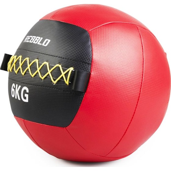 Μπάλα Wall Rebblo Κατάλληλη για Ενδυνάμωση 6 kg 32 cm από Πλαστικό και Δέρμα -Κόκκινο image 1