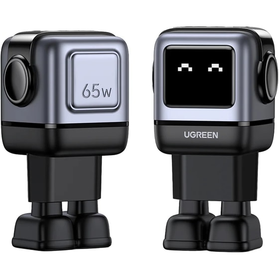 Φορτιστής Πρίζας UGreen Uno Charger USB-C/USB-A 65W - Black image 1