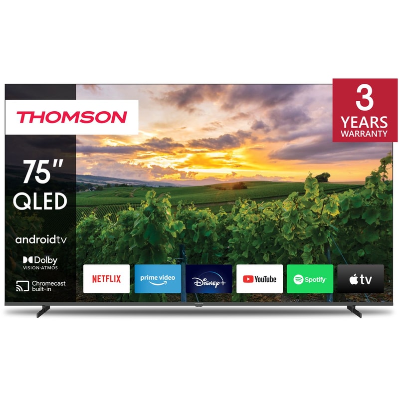 THOMSON Thomson QLED 75 4K Android Τηλεόραση 75QA2S13