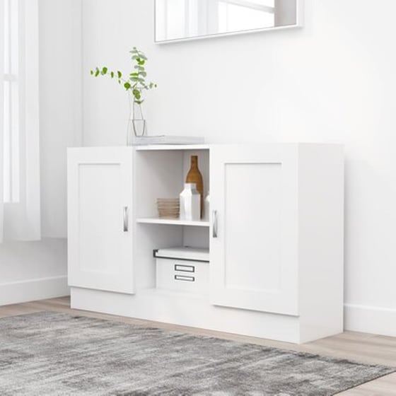 Vidaxl Μπουφές Λευκός 120 X 30,5 X 70 Εκ. Από Μοριοσανίδα image 1