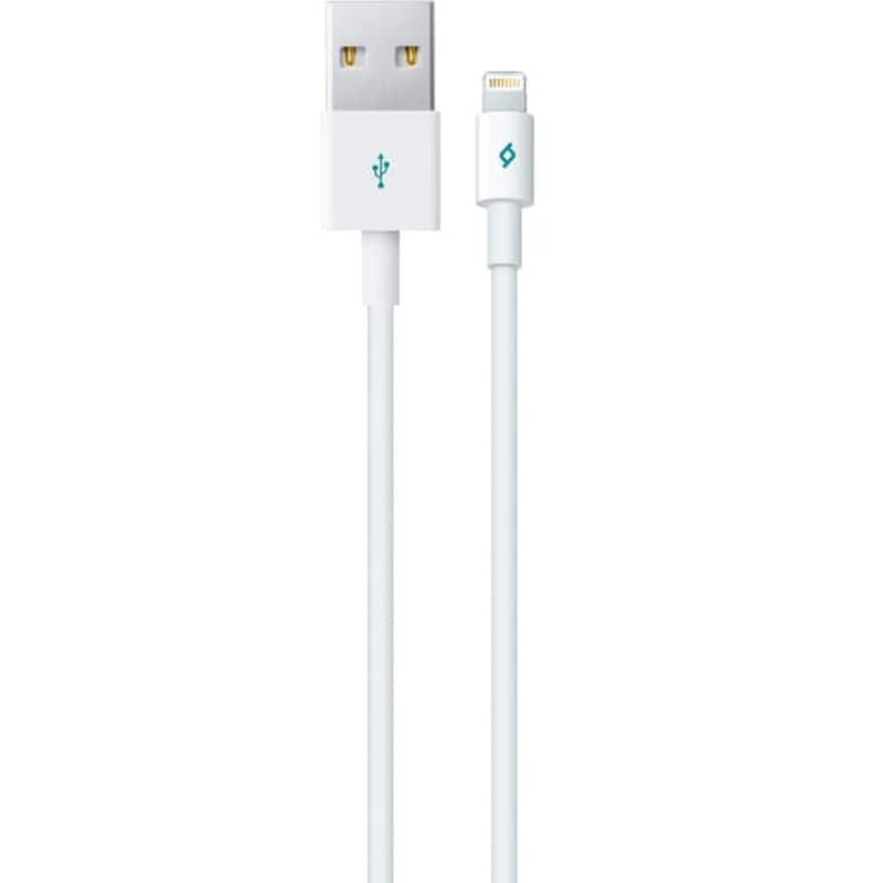 TTEC Καλώδιο Φόρτισης/Συγχρονισμού TECC Lightning 1m - Λευκό