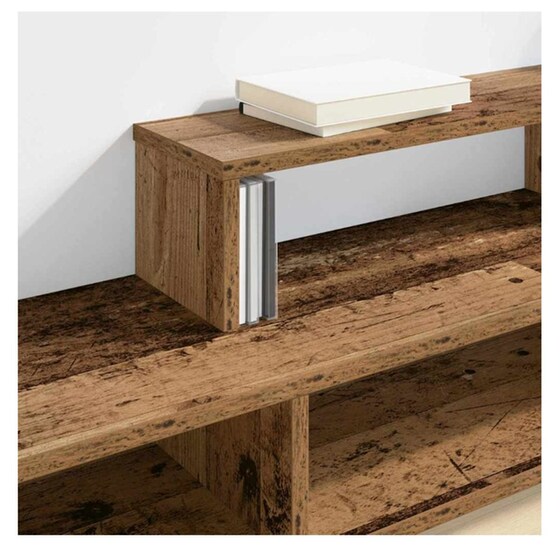 Έπιπλο Τηλεόρασης VidaXL Επιτοίχιο 150 x 25 x 28,5 cm - Γκρι image 3