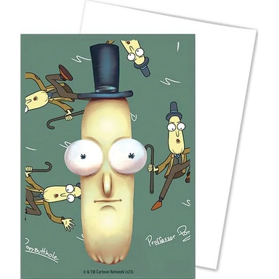 Classic Brushed Art Rick & Morty Dragon Shield License Standard Size Sleeves - Mr. Poopy Butthole(100 Sleeves) image 3