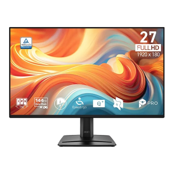 MSI Pro MP275 E14L Monitor 27" FHD IPS Flat 144Hz 4ms image 0