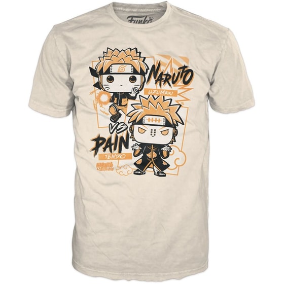 Funko Pop! Tees - Naruto Shippuden - Naruto vs. Pain T-Shirt (S) image 0