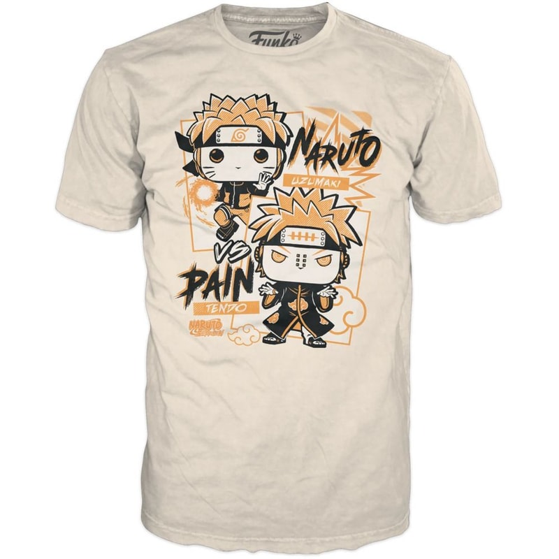Funko Pop! Tees - Naruto Shippuden - Naruto vs. Pain T-Shirt (S) FUNKO