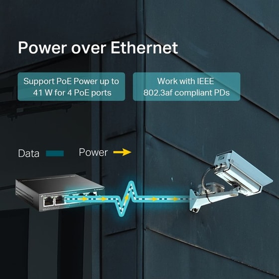 TP-Link TL-SF1005LP Network Switch Unmanaged Fast Ethernet (100 Mbps) 5-Port PoE Support image 1